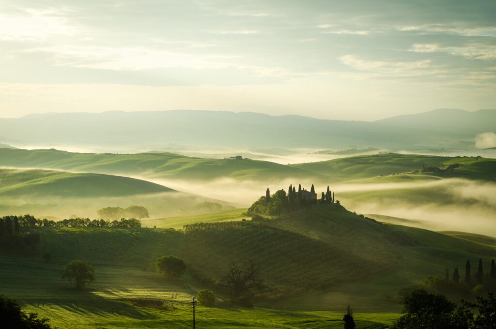 hills of tuscany